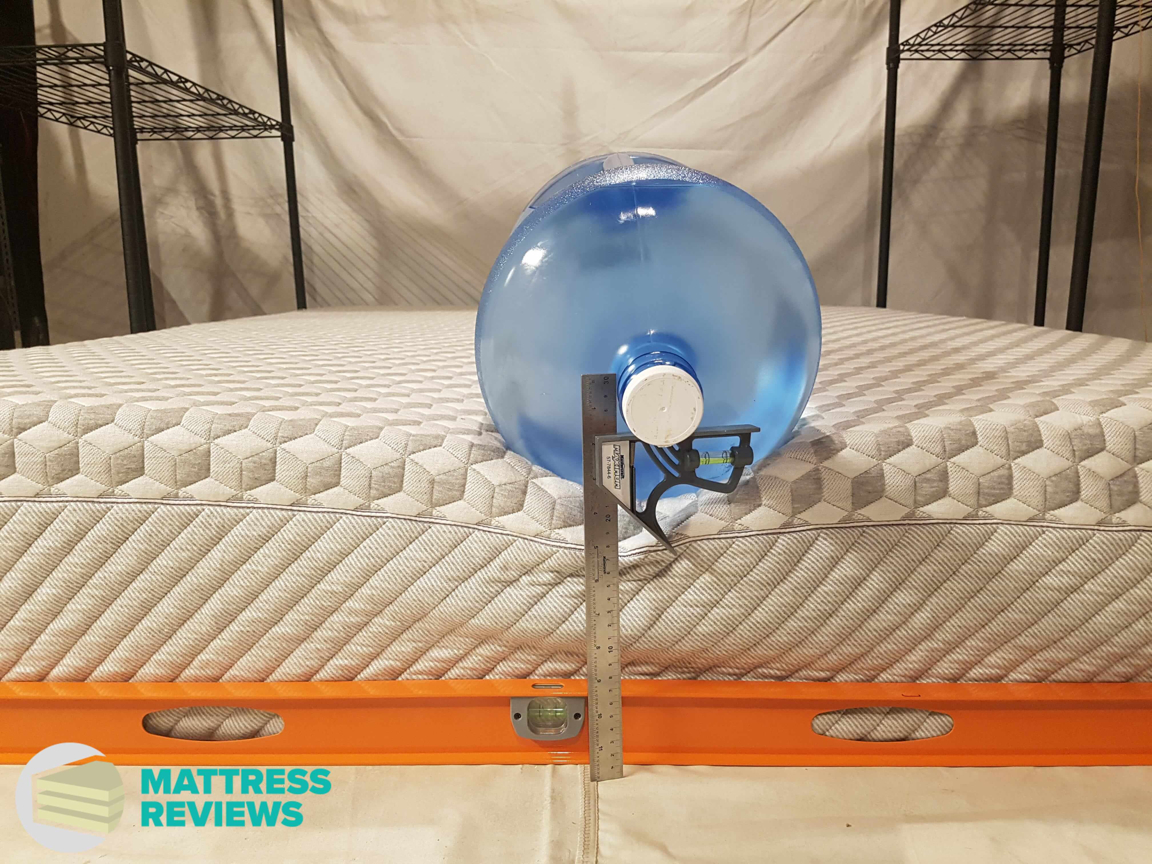 Image of the Layla mattress edge support test.