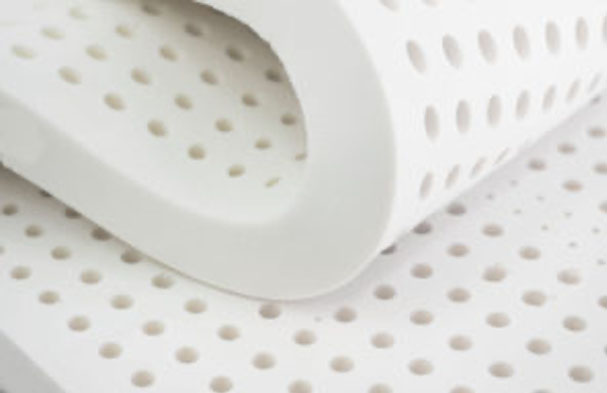 Latex MattressReviewscom Image of mattress foam with holes